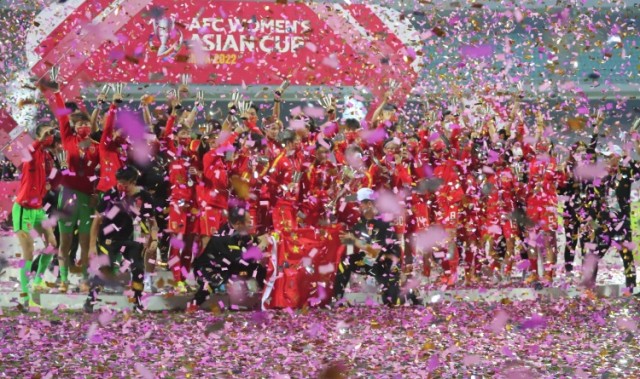 国字号队伍上次洲际决赛是2022年女足亚洲杯，中国队绝杀韩国夺冠